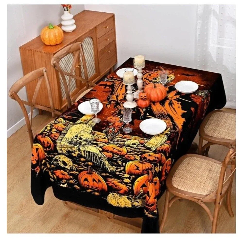 Durable Fabric Halloween Backdrop 8X6Ft Horror Cemetery Iron Gate Scary Hallowee